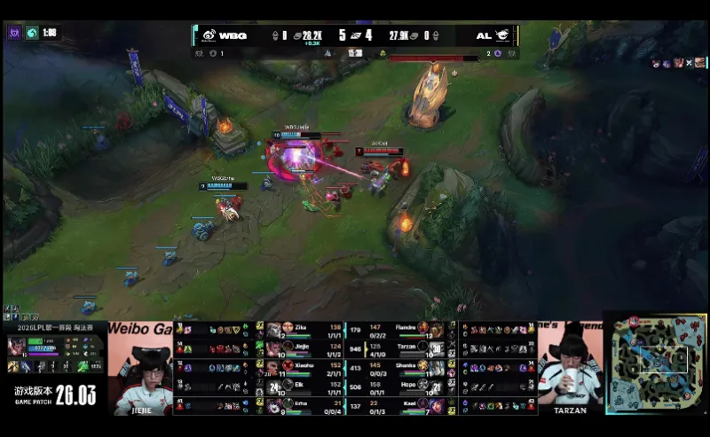 世界杯高清观看-AL 0-2 WBG：狂食鸦群解脱对手，WBG率先拿下赛点